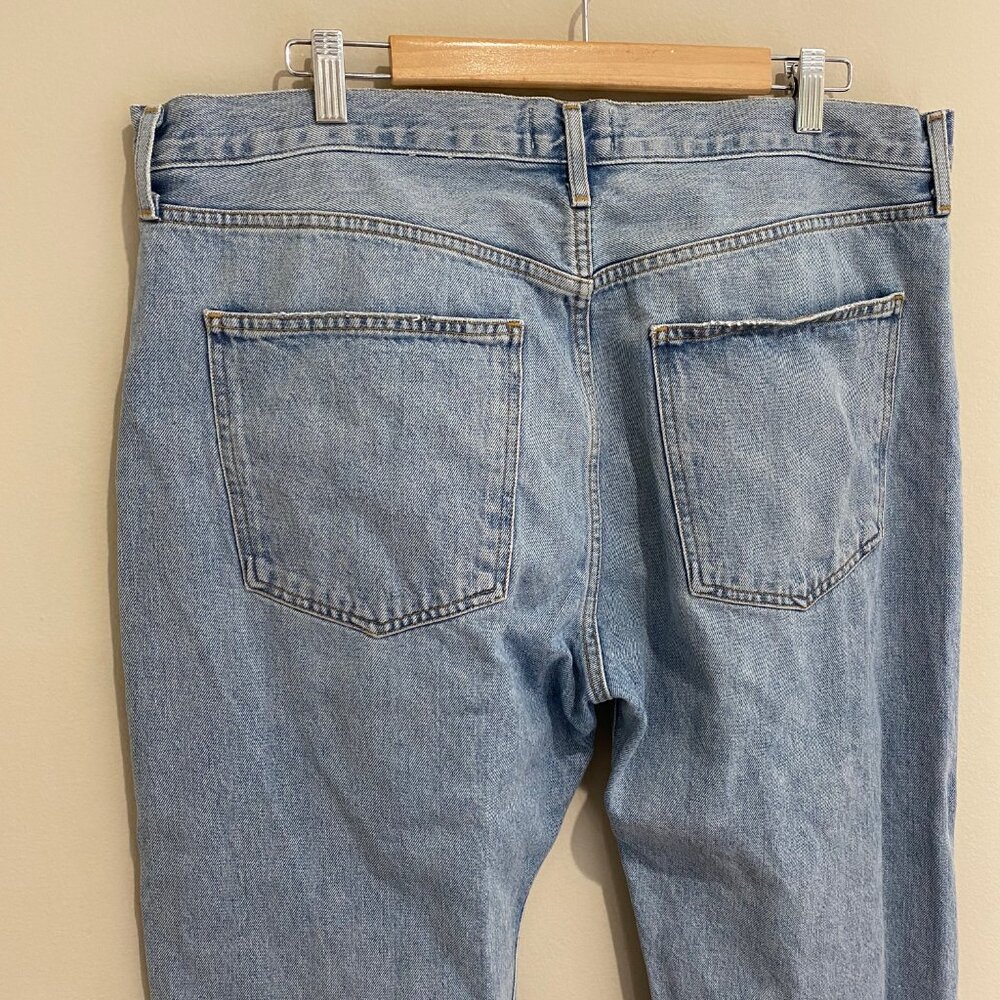 Agolde 90s Crop Distressed Jeans *Echo* Sz 34 - Picture 5 of 14